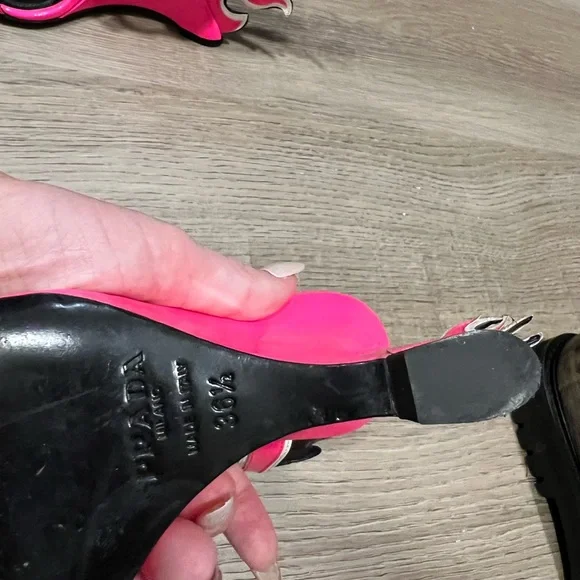 Prada Pink Flame Sandals - Picture 3 of 4